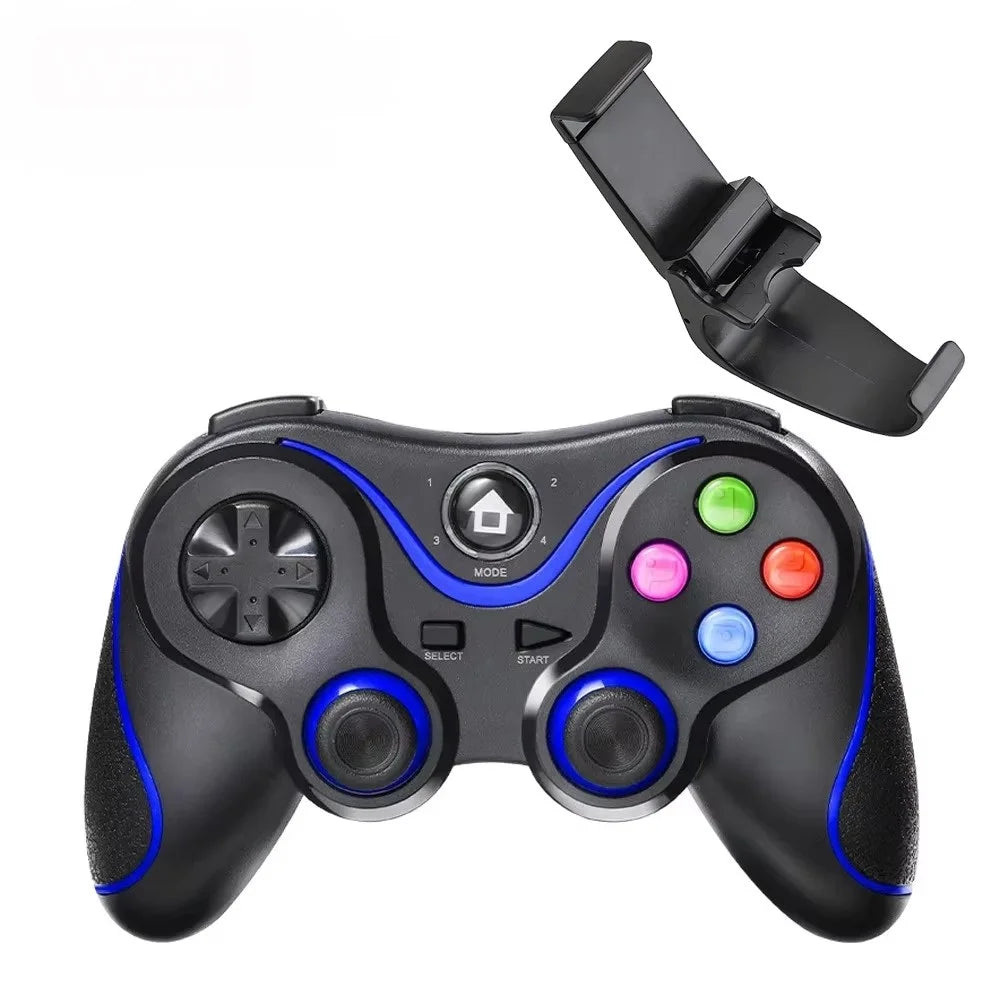 Multi-Mode V8 Gaming Controller BT Wireless Gamepad for Mobile/PC/TV Rechargeable Ergonomic Joystick with Custom Buttons