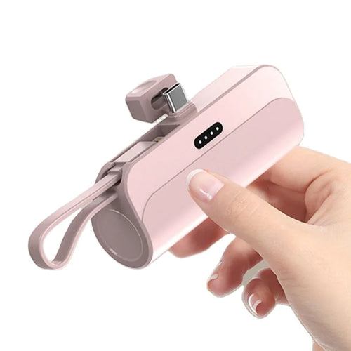 5000mAh 2 in 1 Portable Mobile Power Fast Charger Pocket Portable Wireless Mini Charger