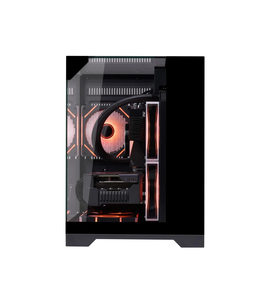 New Arrival Three Side Transparent Glass PC Case Computer Black/White Tower Case PC Gaming CASE for ITX / M-ATX