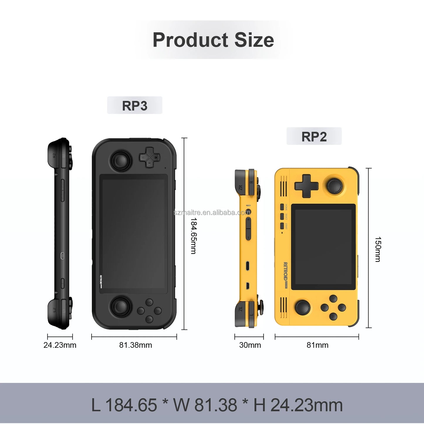 Retroid Pocket 3 Android 11 4.7Inch Touch Screen Handheld Retro Game Console RAM 3G ROM 32G Handheld Game Player With Wifi HD TV