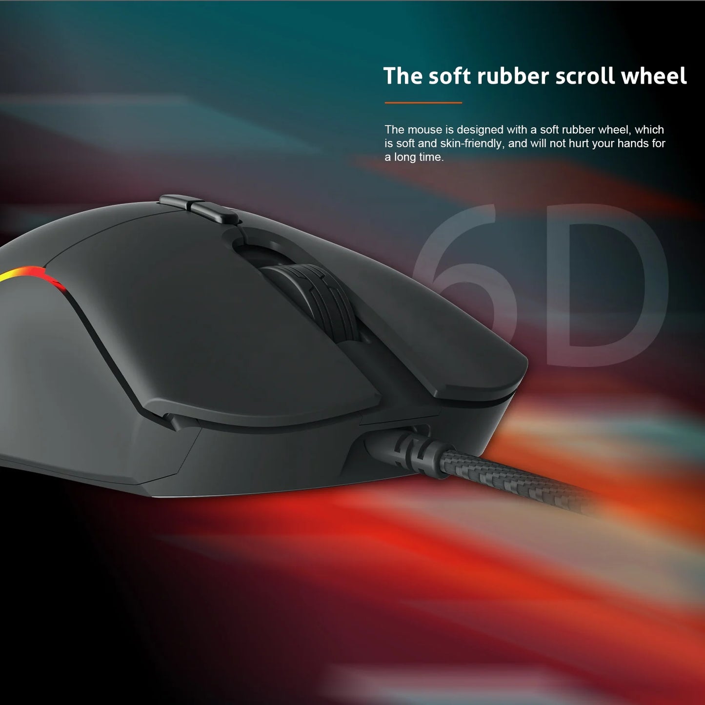 MEETION MT-GM19_2023 New Ultra High DPI Ergonomic Design 12000DPI Flexible Professional RGB Gaming Mouse