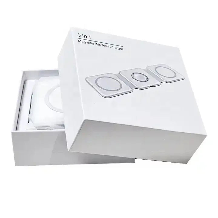 3 in 1 Wireless Charger Magnetic Foldable Charging Station Travel Charger for Iphone Charger Power Adapter Caricatore Senza Fili