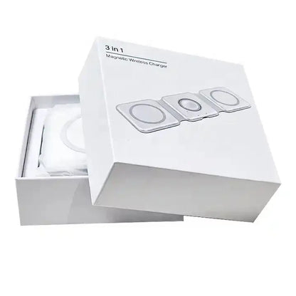 3 in 1 Wireless Charger Magnetic Foldable Charging Station Travel Charger for Iphone Charger Power Adapter Caricatore Senza Fili