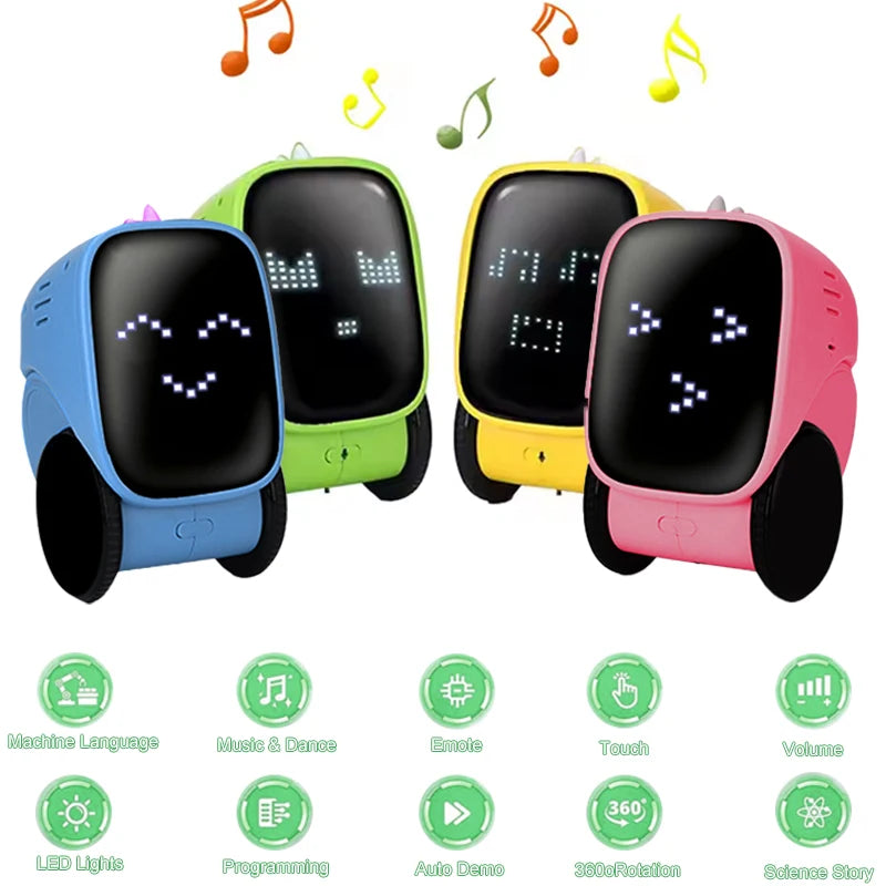 Intelligent Kids Toys Ai Educational Smart Robot   Remotely Programmed Robot  Touch Gesture Control Voice Robot Ai Toys for Kids