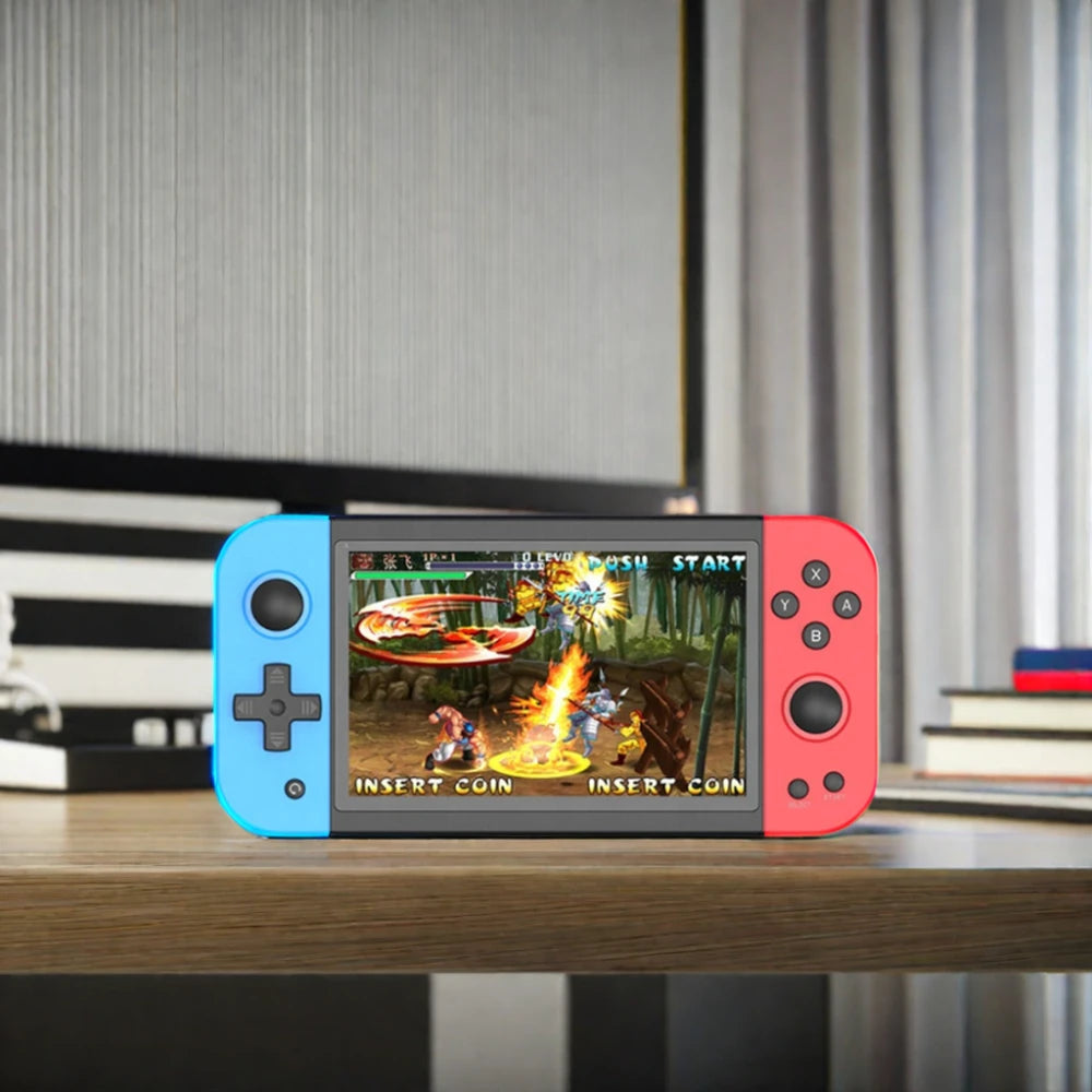 X51 Portable Video Game Console 5.1 Inch Retro Classic Handheld Game Player with Wi-Fi Built-in Emulators for Gifting
