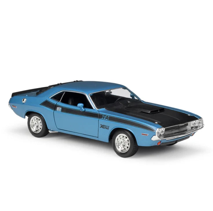 Welly 1:24 1970 DODGE Challenger T/A Simulation Alloy Car Model Diecast Toy Vehicles