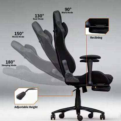Reclining Gamer Seat Tomaz High Quality Customized Brown Ergonomic Computer Desk Height Adjustment Feature Computer Gaming