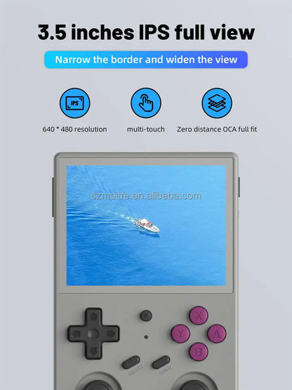 ANBERNIC RG353VS Handheld Game Console 3.5 Inch IPS Touch Screen RG353VS RK3566 CPU Android 11 Linux 5G WiFi BT4. 3200mAh