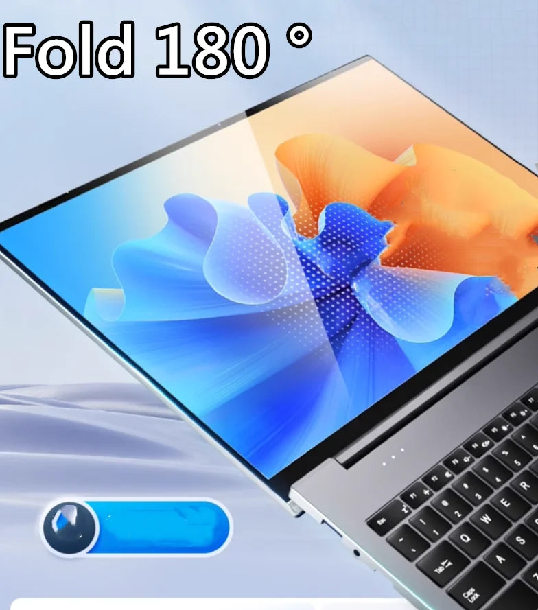 15.6 Inch Laptop PC 8GB LPDDR4 RAM 128GB SSD ROM Windows 10 Computer  4-Core Processor WIFI Intel Celeron N5095 CPU 2.00GHz