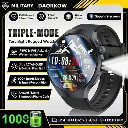 New smartwatch 2026-1.7-inch HD screen, 1000 mah battery, information alert function, multiple sports modes