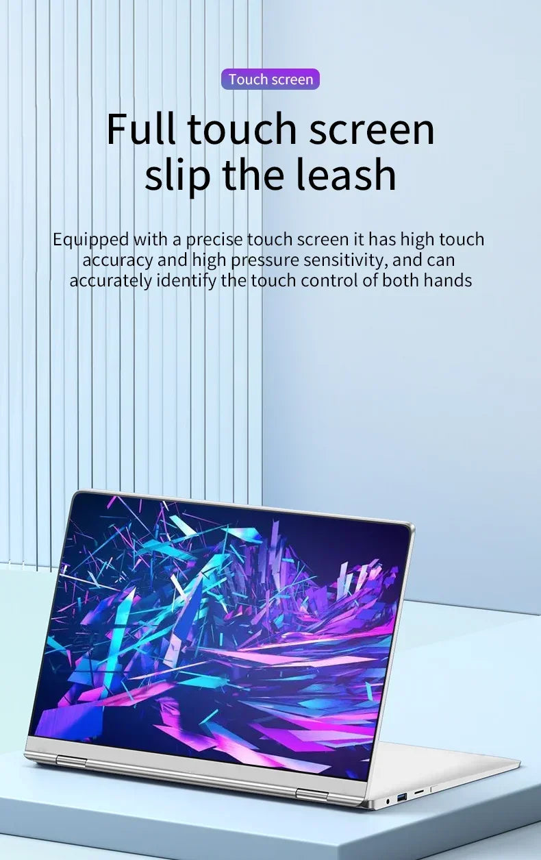 Portable 2 in 1 Laptop Computer Intel N4020 11.6 Inch Touch Screen Notebook Ram 8GB Rom 128GB-1TB SSD Windows 11 Pro PC Computer