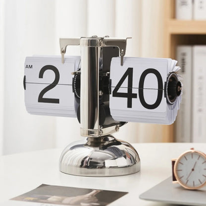 Clock Digital  Down Clock Retro Minimalist Single Foot Mechanical Auto  Clock Desk Clock for Home Livingroom Decor