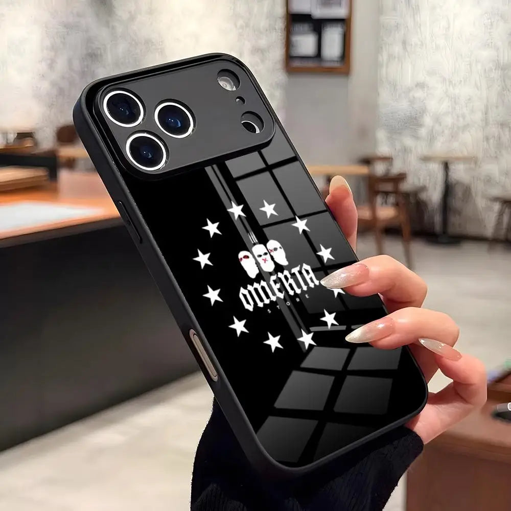 Singer 47 O-Omerta M-Maes  Phone Case for Iphone 17 16 15 14 Air 12 11 13 Pro Max Mini X Xr Xs Se Puls glass Cover