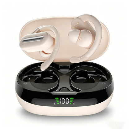 Wireless headphones - Sport ear-type wireless headphones come with a built-in high-definition microphone, an LED screen, a charg