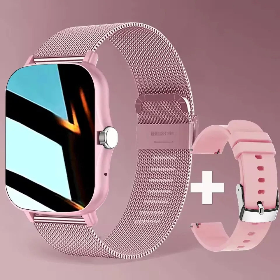 Smart Watch 1.83" Hd Screen Bluetooth Call Heart Rate Blood Oxygen Health Monitor Sports Smartwatch Women Men Holiday Gifts New