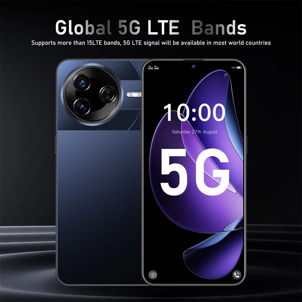New F7 Ultra Original Smartphone 7.3inch 5G Cell Phone 7800mAh Android 15  Dual SIM Card Cellphones Global Version Mobile Phones