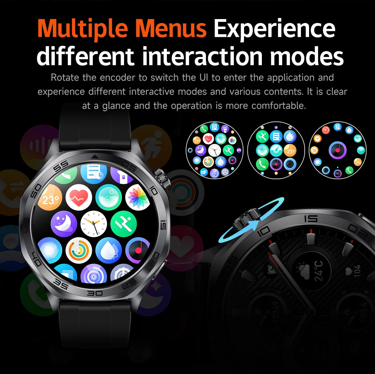 2026 new smartwatch with 1.46-inch IPS display, Ipx8 water resistance rating. 400 mAh battery featuring over 100 activity modes,