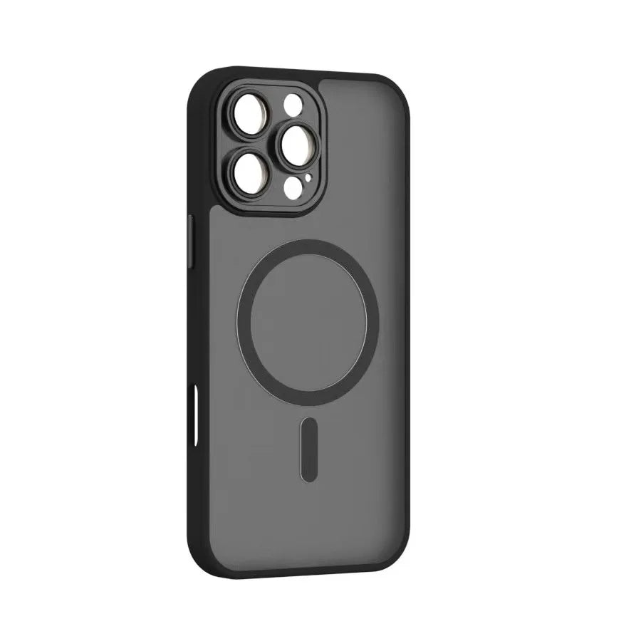 Magnetic Luxury Translucent Armor Shockproof Case For iPhone 16 15 14 13 12 11 Pro Max For Magsafe Wireless Charge Phone Cover