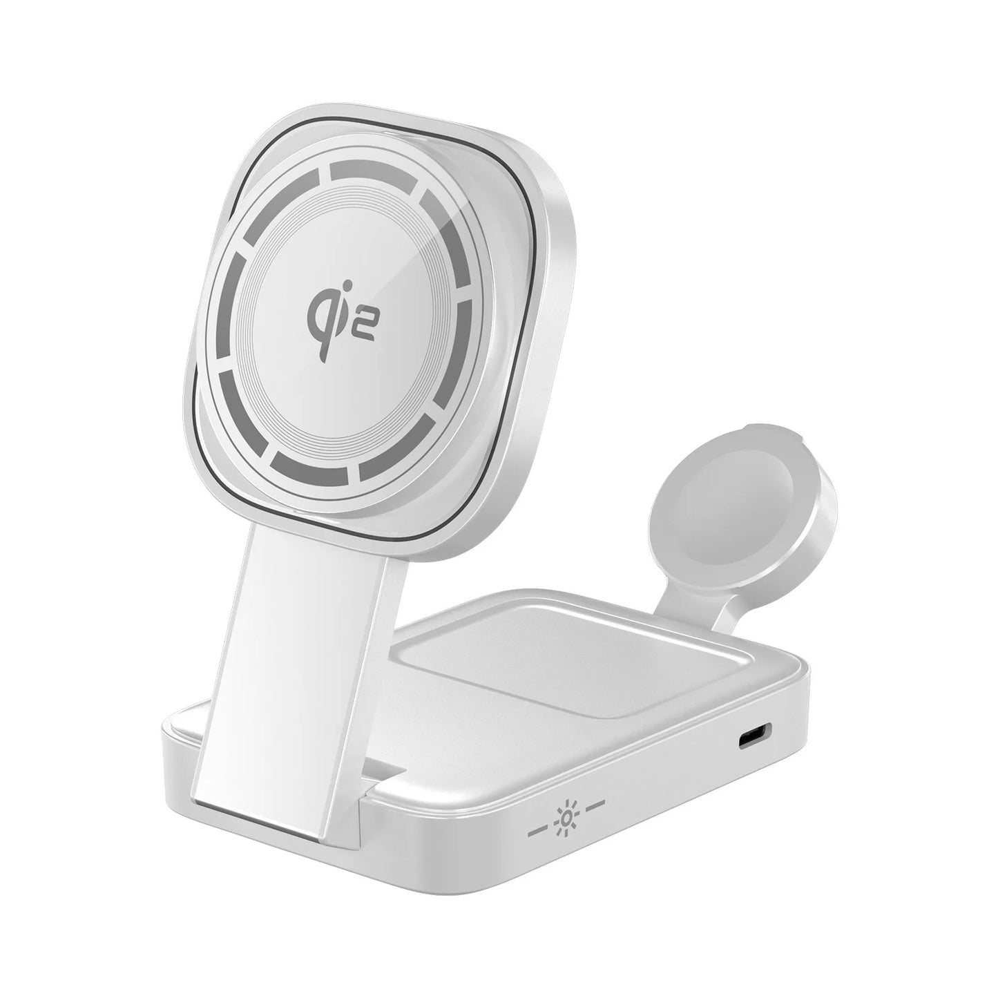 3in1 Magnetic Wireless Charger QI2 Magsafe Folding Wireless Charging Station for iphone 16 pro iWatch AirPods Wireless Charger