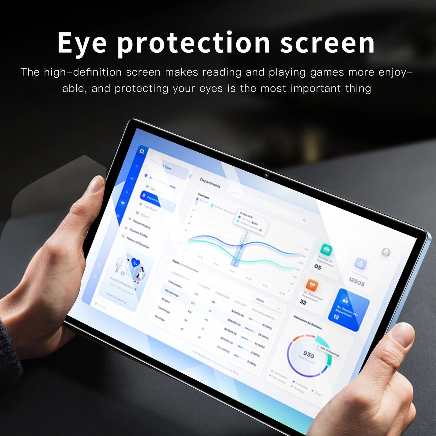 New 10.1 Inch Tablet Android 13, 4GB RAM 64GB ROM, 1TB Expand, Dual SIM, Dual Cameras, 6000MAH Battery, Children's Gift Tablets