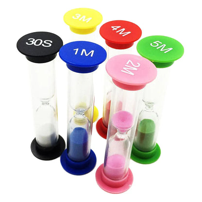 30s 1/2/3/4/5 Minute Sandglass Hourglass Sand Clock Timers Desktop Clock Set Desktop Home Decoration Creative Gift