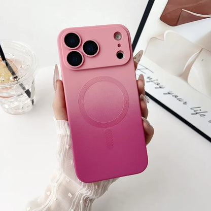 Gradient Magnetic Case for iPhone 17 Pro Max 17 Pro Air Cover Mag-safe Wireless Shell Full Camera Lens Film Soft Silicone Fundas