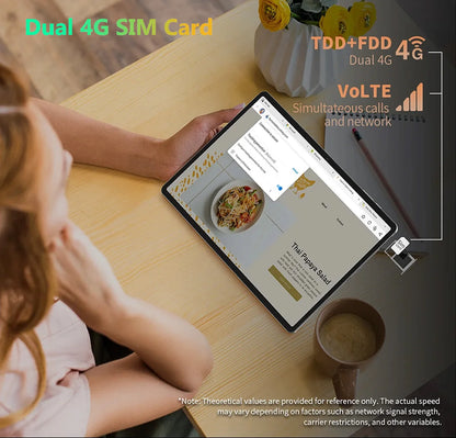 Nenmone Mpad15 14 Inch Tablet Android 15 16GB+512GB 1920*1200 4G Phone Call Tablet 14inch Bluetooth 5G WiFi Pad 12000mAh 32MP