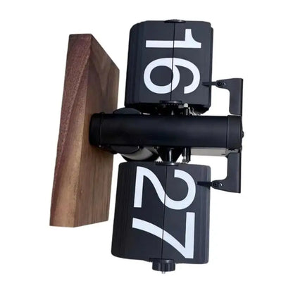 02DE Modern Clock with Quiet Mechanism Smooth Wooden Surfaces 12 Hour Format Easy Adjustment Knob for Home Office Decor