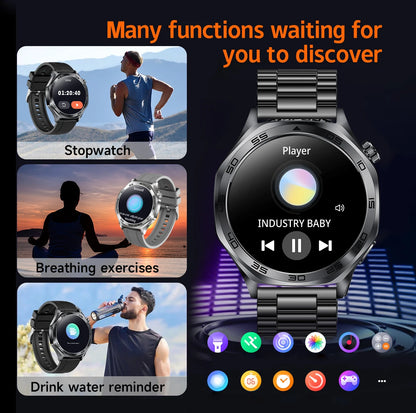 2026 new smartwatch with 1.46-inch IPS display, Ipx8 water resistance rating. 400 mAh battery featuring over 100 activity modes,