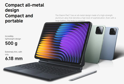 Global Version Xiaomi Pad 7 11.2 'Xiaomi HyperAI 144Hz 3.2K Display Snapdragon 7 + Gen 3 Octa core Processor 45W 8850mAh Battery