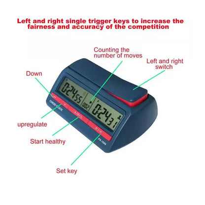 Chess Clock Chinese Chess / Go / Chess Games Timer Clock Game Timer Chess Digital Timer Board Game Competition Hour Meter