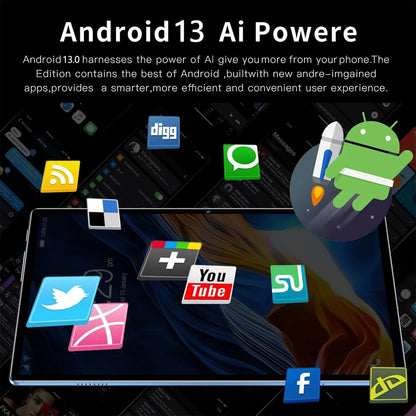 New 10.1 Inch Tablet Android 13, 4GB RAM 64GB ROM, 1TB Expand, Dual SIM, Dual Cameras, 6000MAH Battery, Children's Gift Tablets