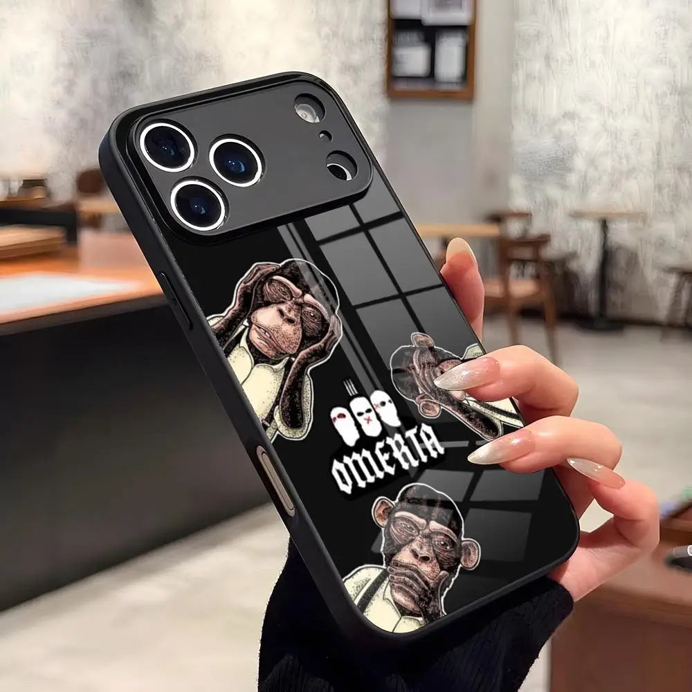Singer 47 O-Omerta M-Maes  Phone Case for Iphone 17 16 15 14 Air 12 11 13 Pro Max Mini X Xr Xs Se Puls glass Cover