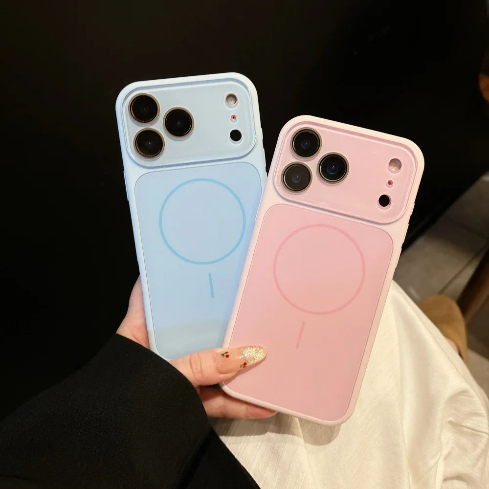 Liquid Silicone Instantly Transforms into for iPhone 17 Series Cases for iPhone 17 Pro Max 16 15 14 13 Pro Max Magnetic Cover
