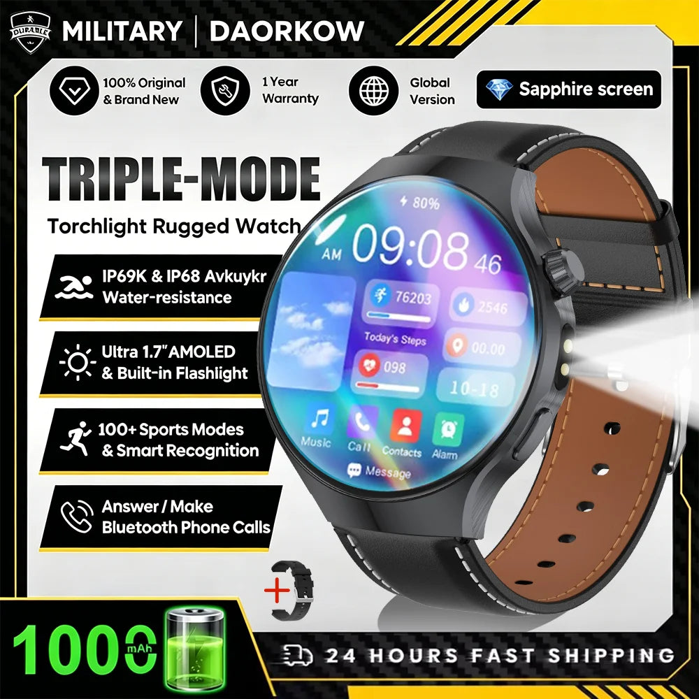 New smartwatch 2026-1.7-inch HD screen, 1000 mah battery, information alert function, multiple sports modes