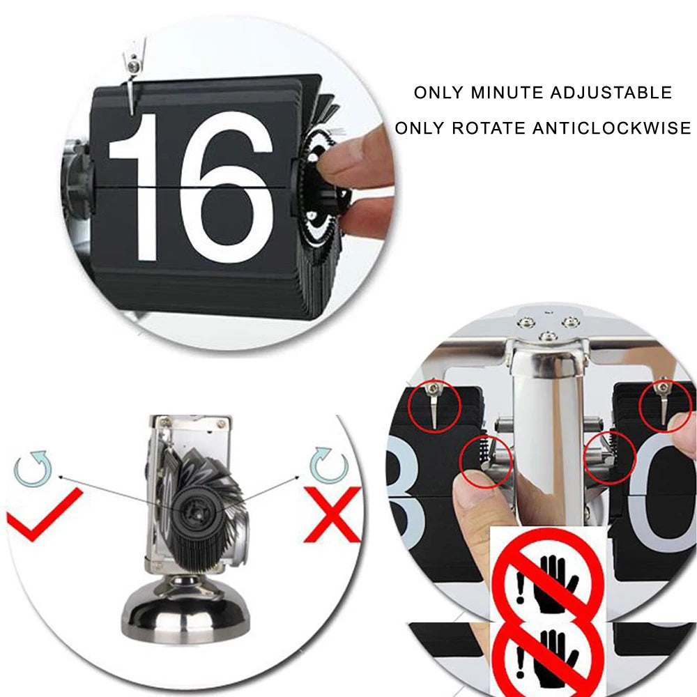 Automatically Page Turning Flipping Clock for Modern Home Office Decoration.Full of Sense of Technology.A Battery Included.