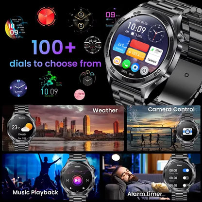 2026 new smartwatch with 1.46-inch IPS display, Ipx8 water resistance rating. 400 mAh battery featuring over 100 activity modes,