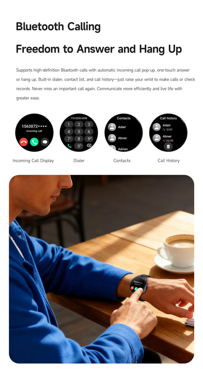 New smartwatch 2026-1.7-inch HD screen, 1000 mah battery, information alert function, multiple sports modes