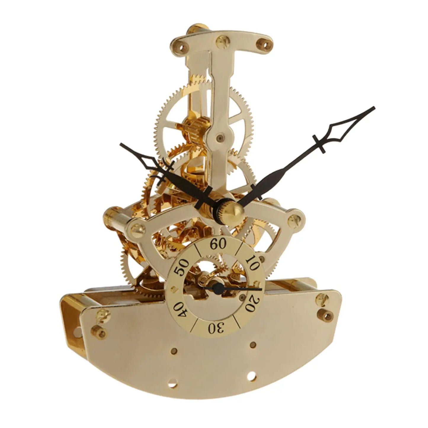 Clock Movement Table Clock Industrial Crafts Gear Clock Creative Shelf Clock for Bedroom Living Room Home Study Decoration