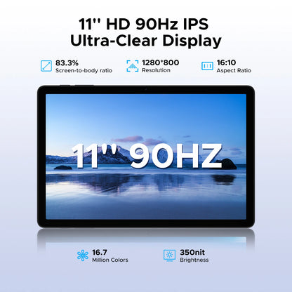 【Brand+】Doogee Tab G6 Tablet Pc 11 Inch Android 15 30Gb Ram(6+24) 256Gb Rom 8000Mah Battery Dual Speakers Support Widevine