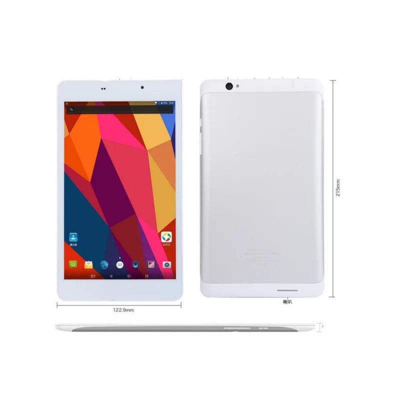 Pocket Phone Call Tablet PC 8 INCH Octa Core 3GB RAM+32GB ROM  Android 7.0 MTK6753 WIFI Support Quad Core 1920*1200  IPS Screen