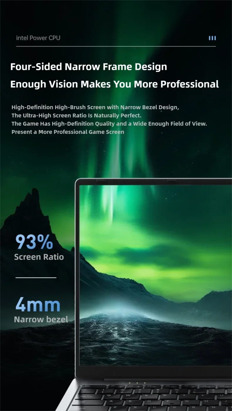 2026 New  Intel Core i7 5500U Laptop 15.6" IPS  Screen RAM 16GB Rom 128GB 256GB 512GB 1TB SSD Windows 11 Pro