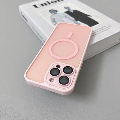 Magnetic Luxury Translucent Armor Shockproof Case For iPhone 16 15 14 13 12 11 Pro Max For Magsafe Wireless Charge Phone Cover