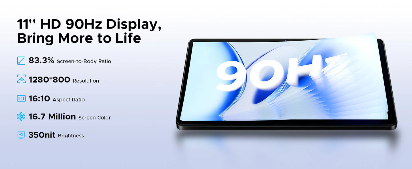 【Brand+】Doogee Tab G6 Tablet Pc 11 Inch Android 15 30Gb Ram(6+24) 256Gb Rom 8000Mah Battery Dual Speakers Support Widevine