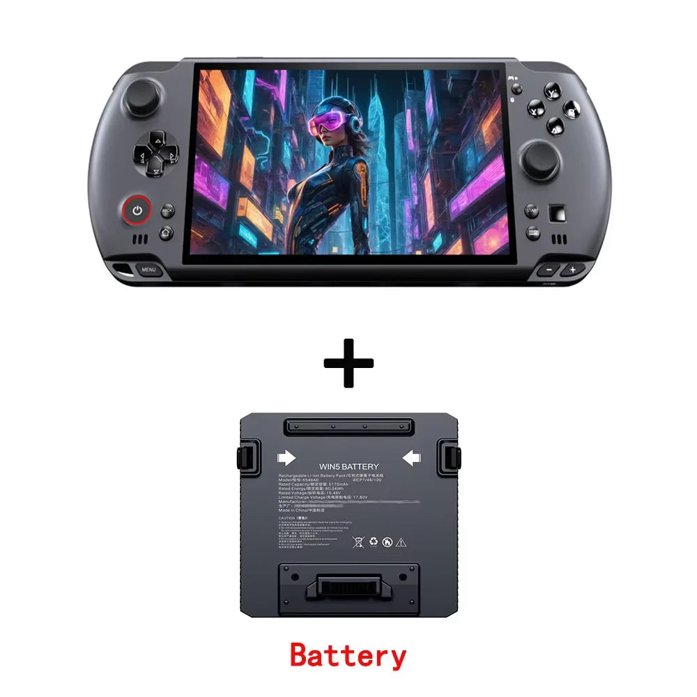 New GPD Win5 7" 120Hz 1080P LTPS Screen Handheld Gaming Console AMD395 M.2 2280 SSD Windows11 RGB Ergonomic Handheld Game Player