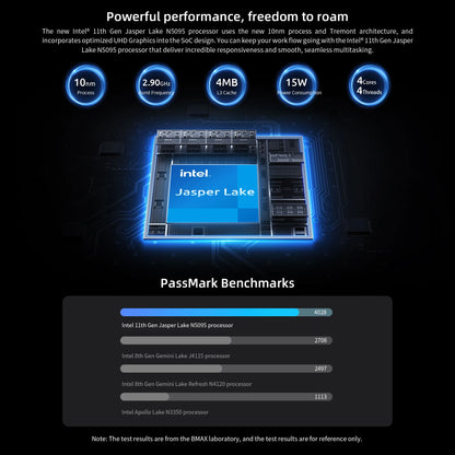 BMAX X15PLUS 15.6 Inch Laptop Intel N5095 CPU 16GB RAM 512GB SSD Windows 11 Notebook 1920*1080 Dual Wifi USB PC Gamer laptops