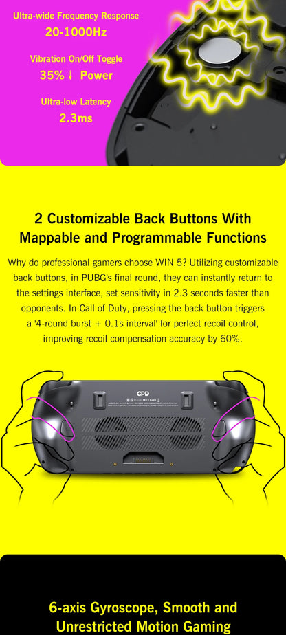 GPD WIN 5 Handheld Gaming Laptop Portable Gaming Entertainment with Laptop Functionality