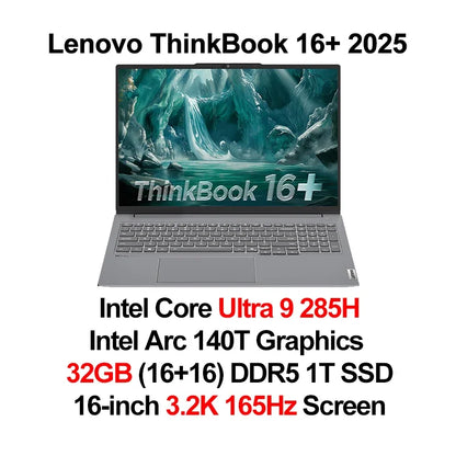 Lenovo ThinkBook 16+ Laptop U5 225H/U7 255H/U9 285H 32G+1TB 16'' 3.2K 165Hz