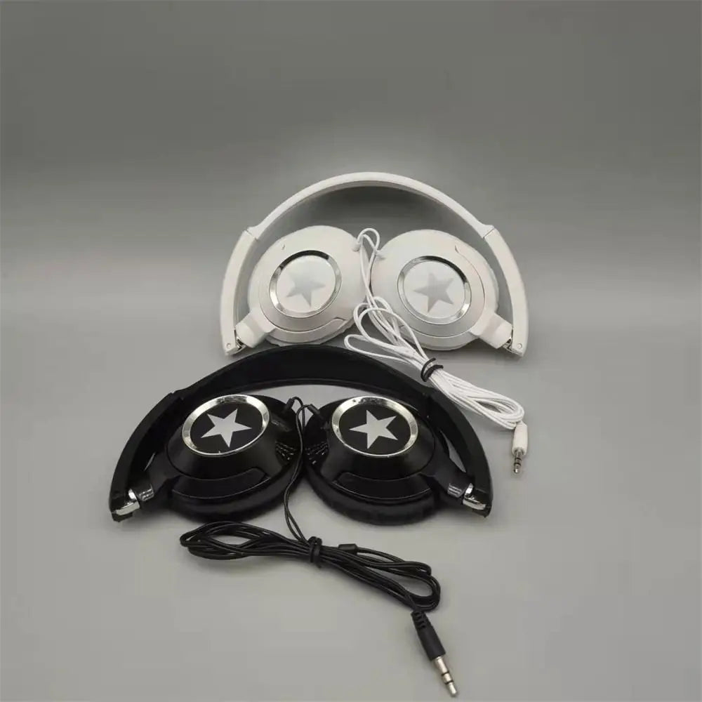 Flexible Wired Headphones HiFi Sound Music Stereo Over Ear Headset Noise Cancelling Adjustable Foldable Headphones