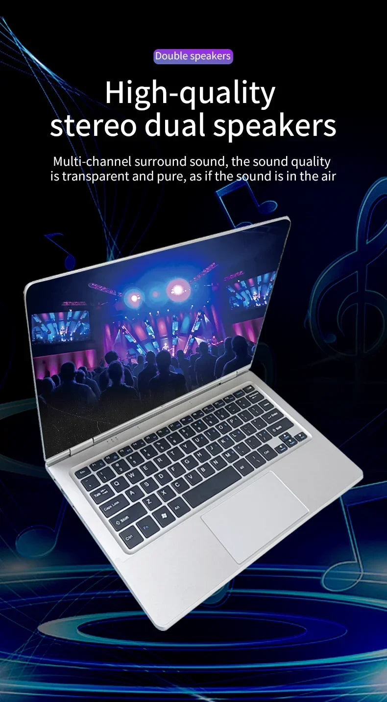Portable 2 in 1 Laptop Computer Intel N4020 11.6 Inch Touch Screen Notebook Ram 8GB Rom 128GB-1TB SSD Windows 11 Pro PC Computer